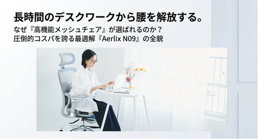 【10万級の腰サポート】2万円台でデスクワークが激変するオフィスチェアの選び方｜Aerlix